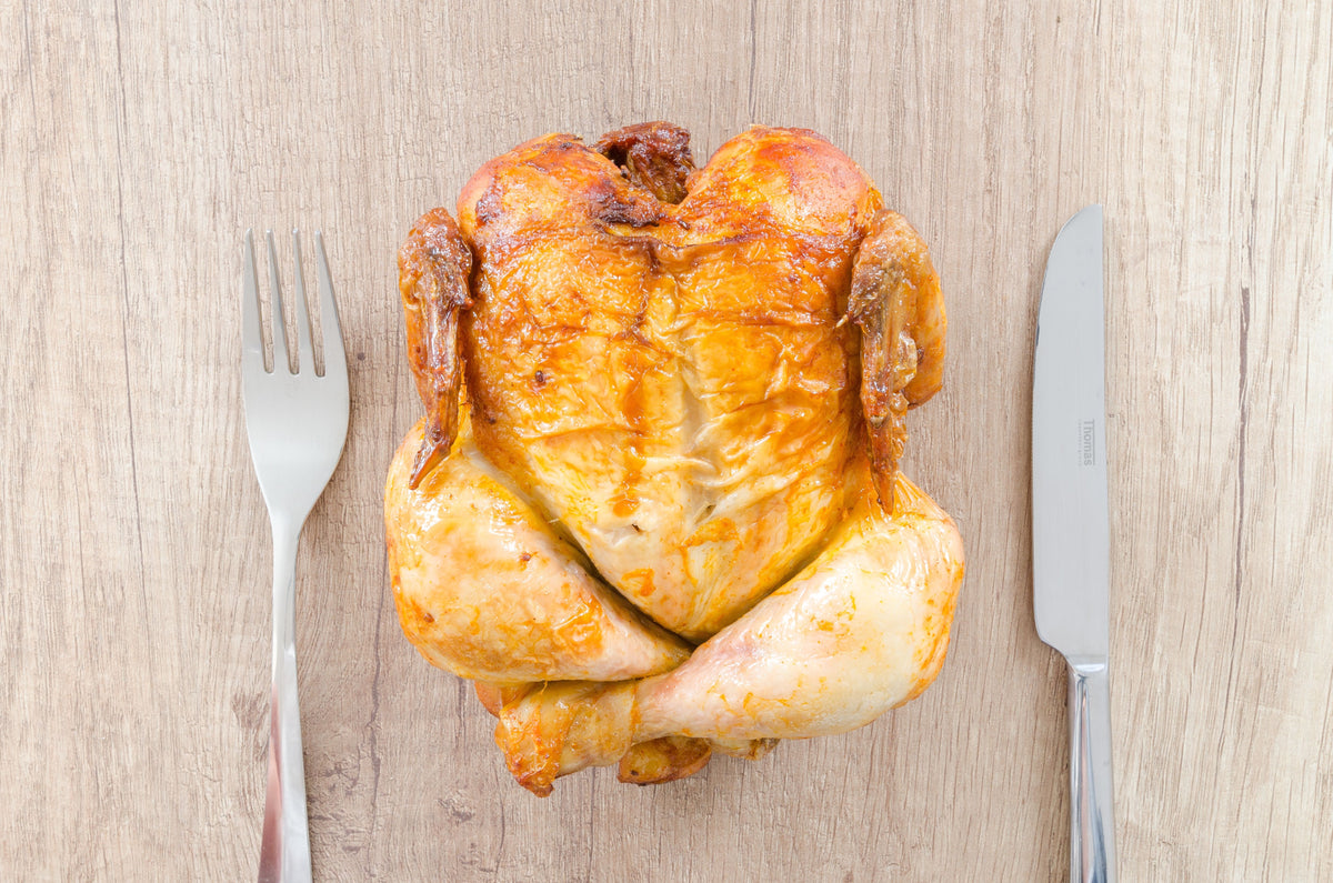 Whole roasted chicken